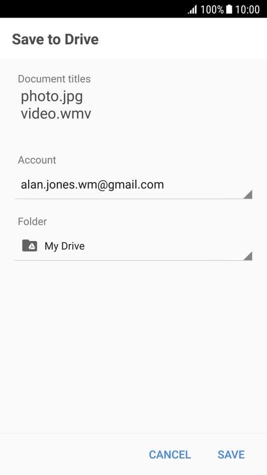 Press the field below 