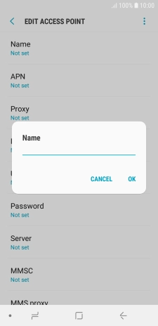 Key in EE MMS and press OK.