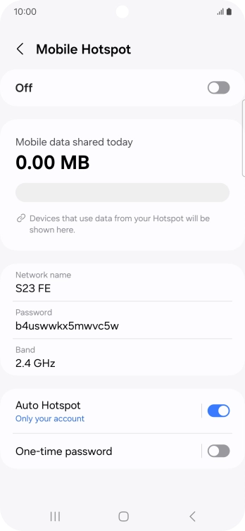 Press the field below 