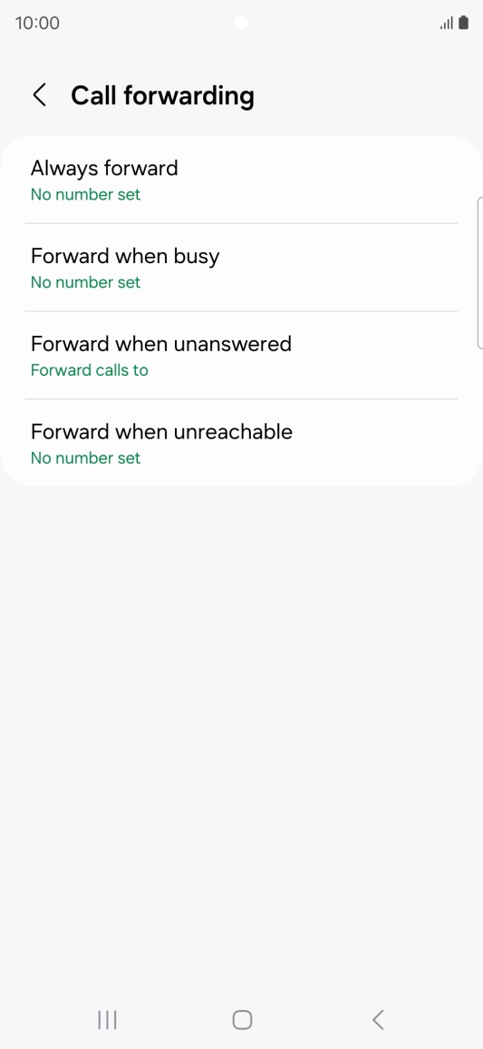 Press the Home key to return to the home screen.
