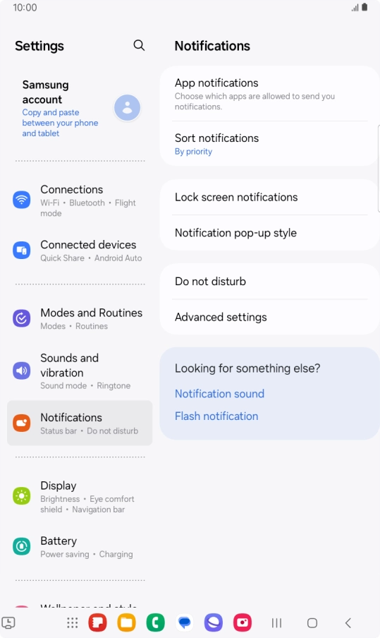 Press App notifications.