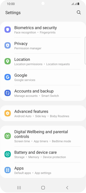 Press Accounts and backup.