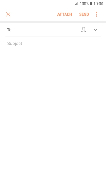 Press the search field and key in the first letters of the recipient's name.
