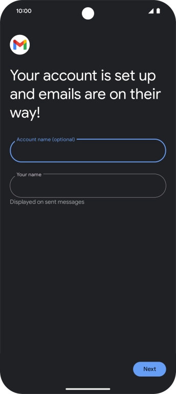 Press the field below 