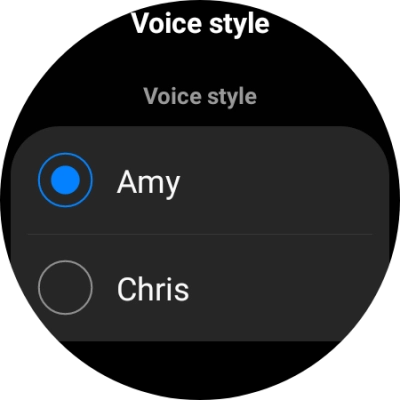 Press the required voice.
