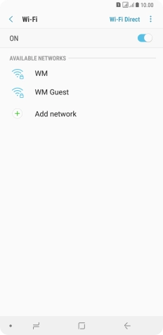 Press the menu icon.