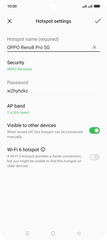 Press the field below 