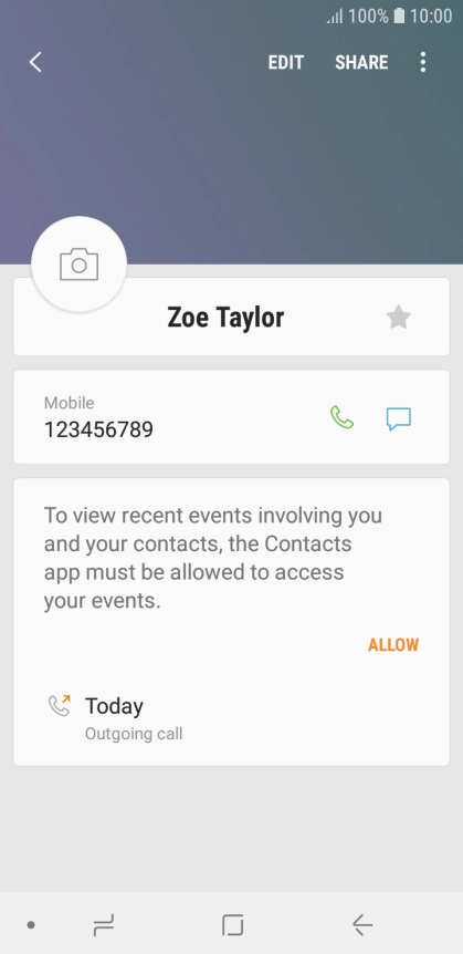 Press the Home key to return to the home screen.