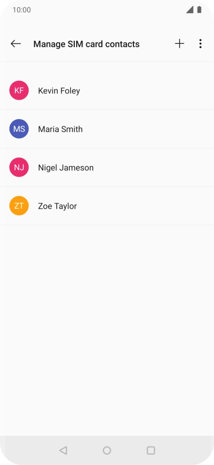 Press the menu icon.