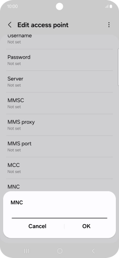 Key in 33 and press OK.