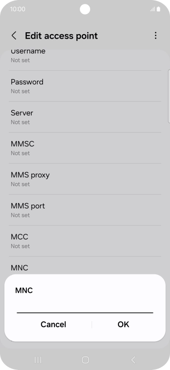 Key in 33 and press OK.