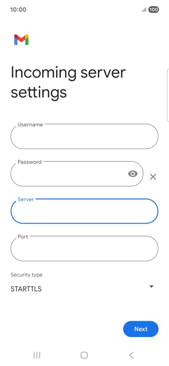 Press the field below 