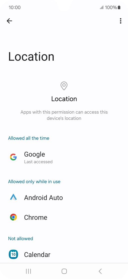 Press the required app.