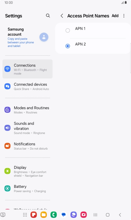 Press the Home key to return to the home screen.