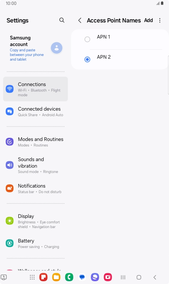 Press the Home key to return to the home screen.