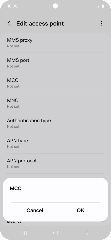 Key in 234 and press OK.