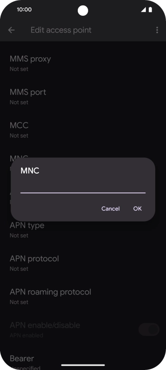 Key in 33 and press OK.