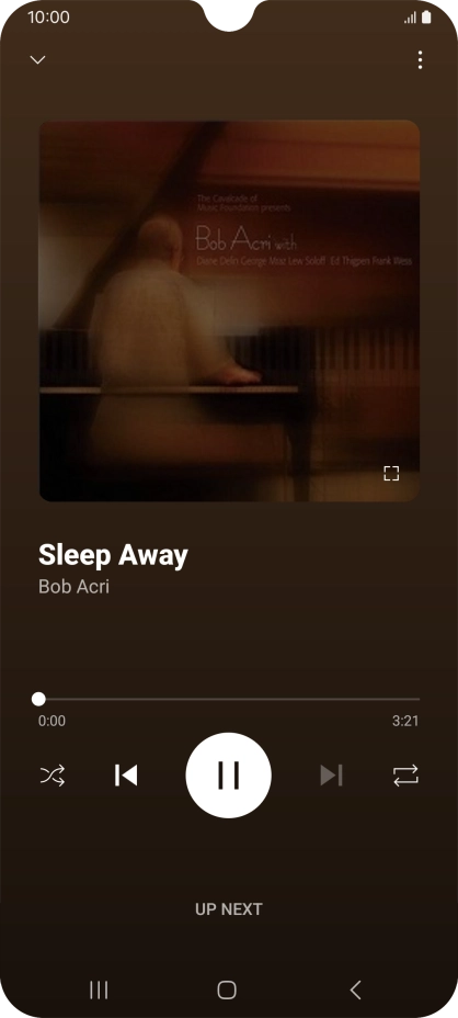 Press arrow right to go to the next audio file.