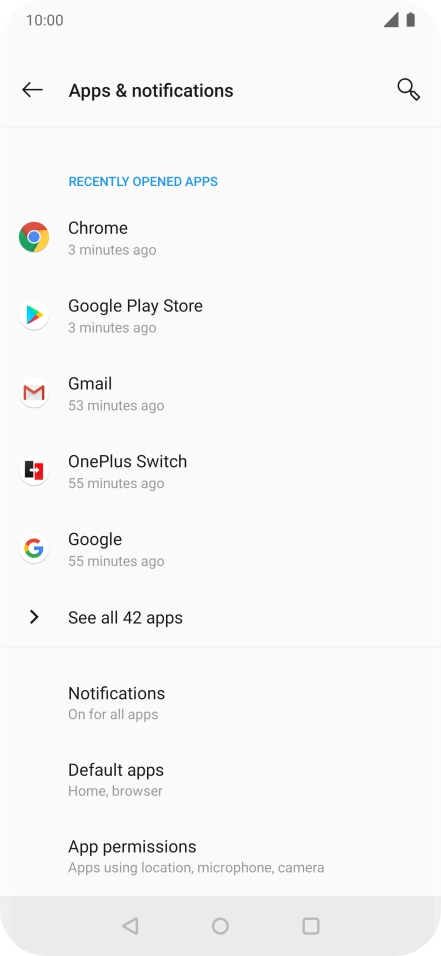 Press See all ‹› apps .