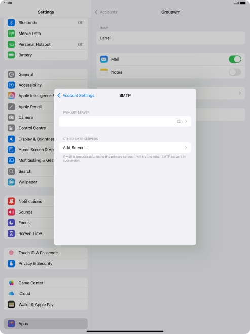 Press the field below 