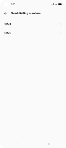 Press the required SIM.