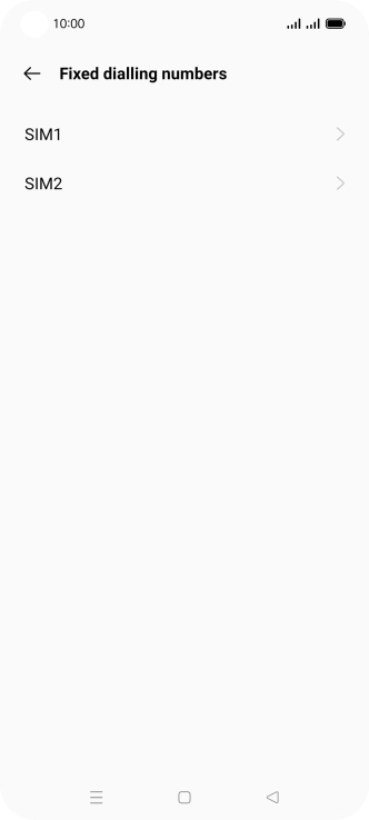 Press the required SIM.