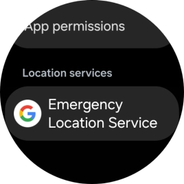 Press Emergency Location Service.