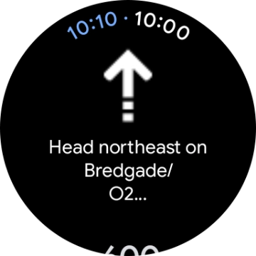 Follow the instructions on the screen to navigate to the selected destination.