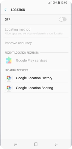 Press the indicator to turn the function on or off.