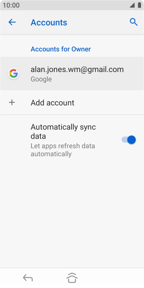 Press the Home key to return to the home screen.