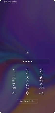 If you're asked to key in your PIN, do so and press OK. The default PIN is 1111.