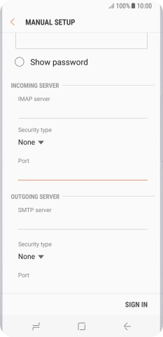 Press the field below 
