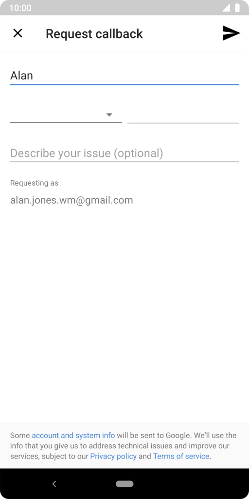 Follow the instructions on the screen to request a call. You will then get a call from the Google support team. Follow the verbal instructions to get support for your phone.