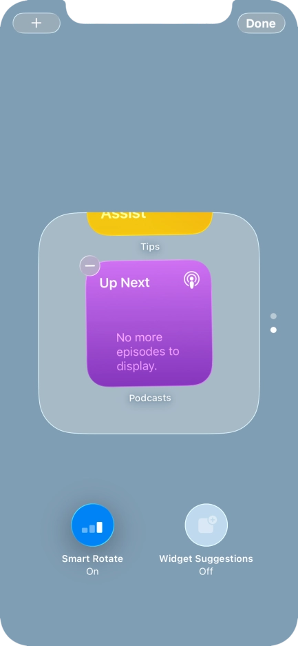 Press Smart Rotate to turn the function on or off.
