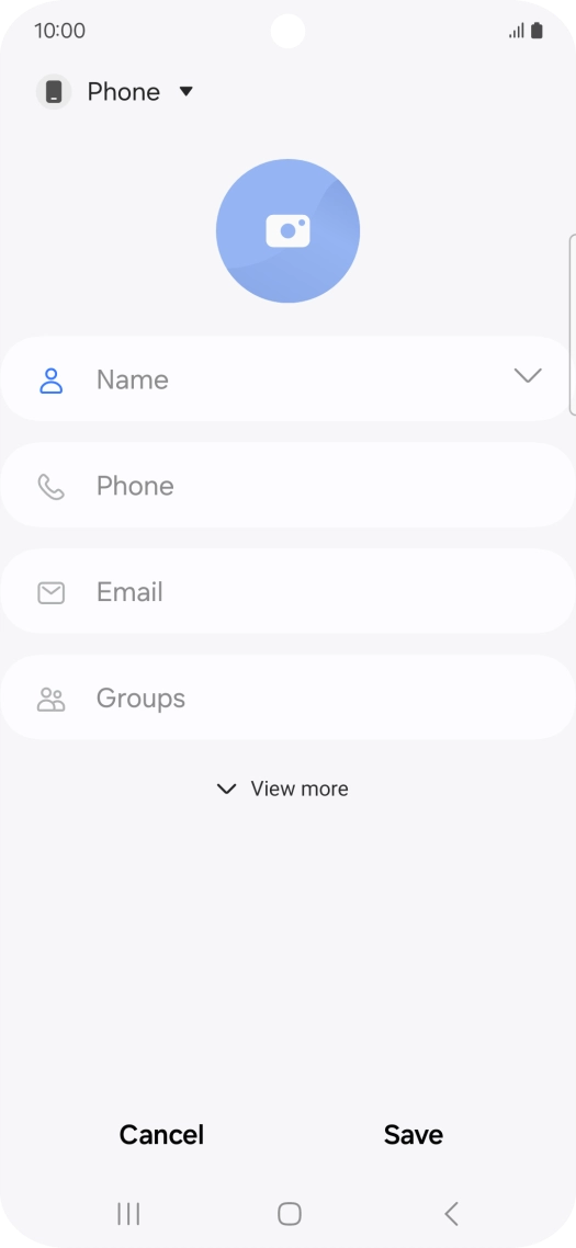 Press the address book drop down list.