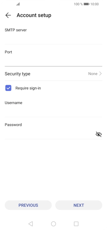 Press Security type.
