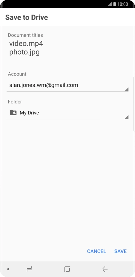 Press the field below 