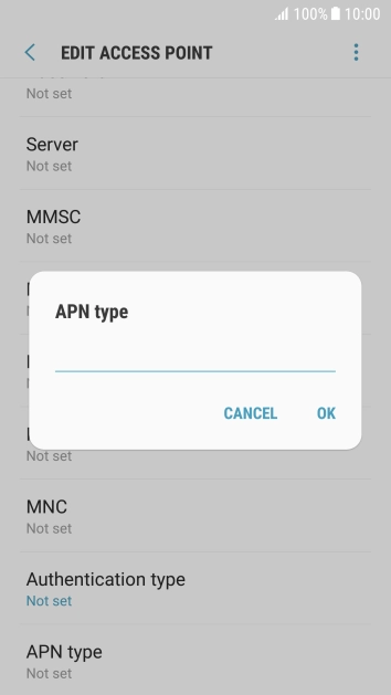 Key in mms and press OK.