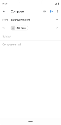 Press Subject and key in the required subject.
