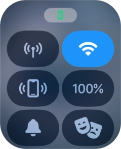 Press the find phone icon to send a signal to your phone.
