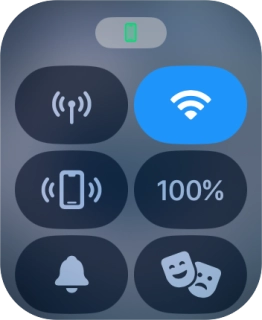 Press the find phone icon to send a signal to your phone.