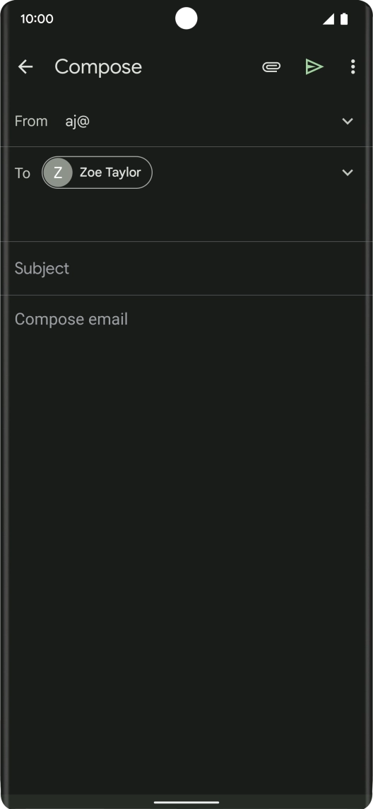 Press Subject and key in the required subject.