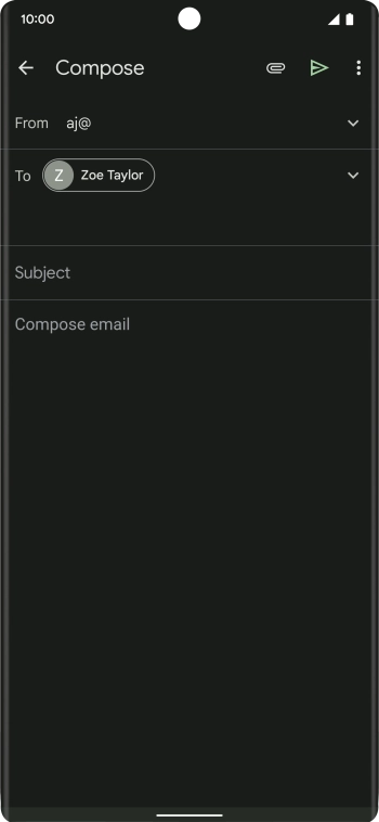Press Subject and key in the required subject.