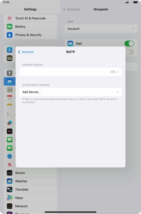 Press the field below 