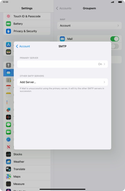 Press the field below 