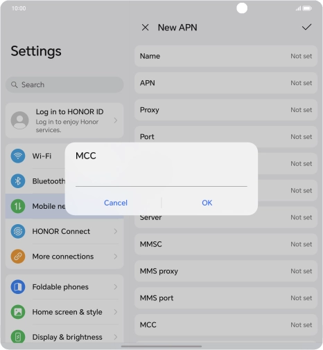 Key in 234 and press OK.