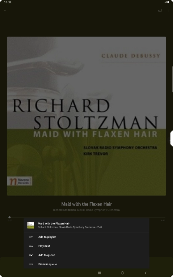 Press Add to playlist.