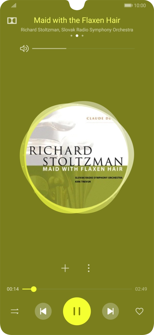 Press arrow right to go to the next audio file.