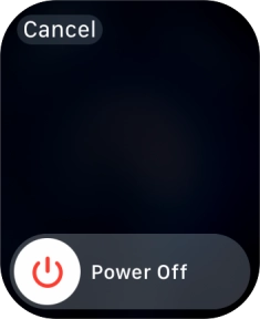 Press and drag the power off icon right.