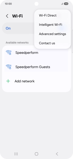 Press Intelligent Wi-Fi.